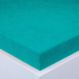 Napínací prostěradlo froté EXCLUSIVE tyrkysově zelené, 160 x 200 cm 1