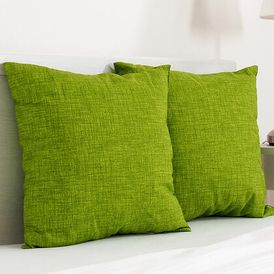 Dekorační polštářek BESSY 45 x 45 cm zelená, sada 2 ks 1