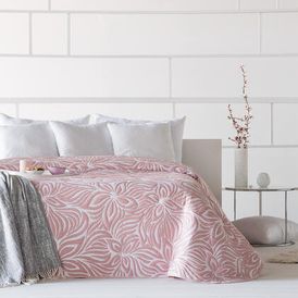 Přehoz na postel OPERA růžový, dvojlůžko 1