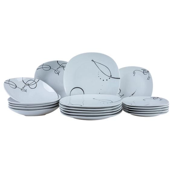 Porcelánová jídelní souprava CHANSON 18 dílů 1