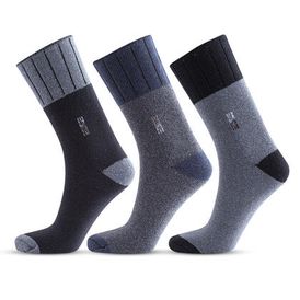 Zdravotní bambusové ponožky s pružným lemem, 3 páry, vel. 44 - 47 1