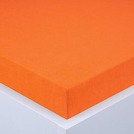 Napínací prostěradlo froté EXCLUSIVE oranžové, 160 x 200 cm 1