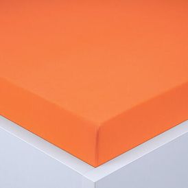 Napínací prostěradlo jersey EXCLUSIVE oranžové, 180 x 200 cm 1