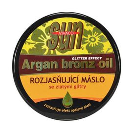 Rozjasňující arganové máslo po opalování s glitry 200 ml 1